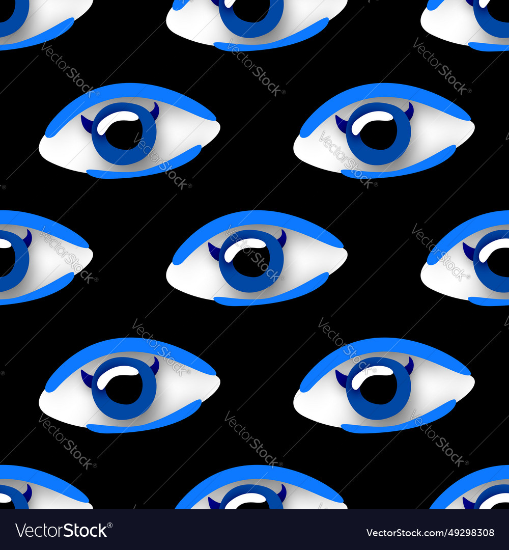 Seamless pattern with psyhodelical print vector image Seamless pattern with psyhodelical print