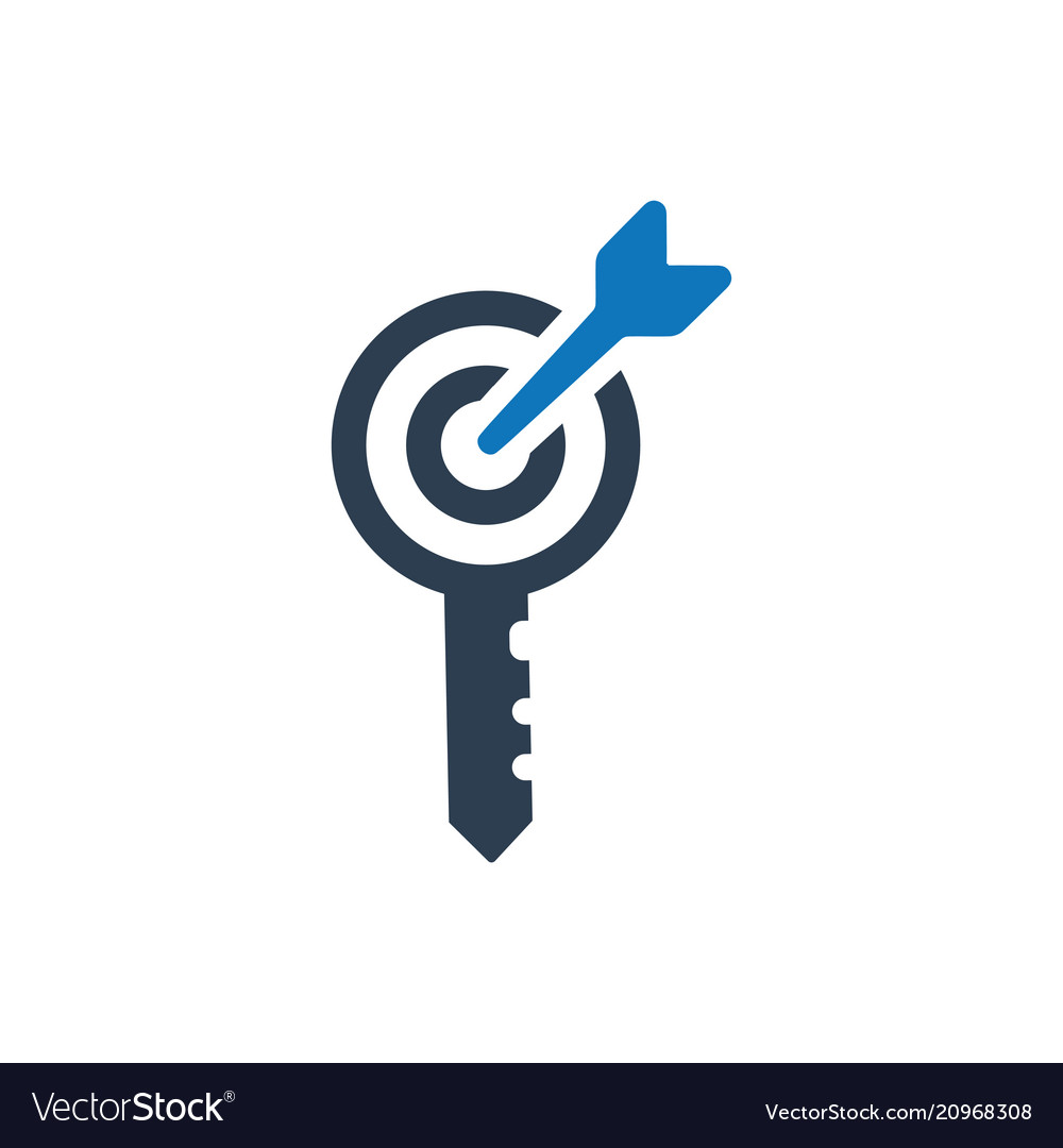 Target Keyword Icon Royalty Free Vector Image Vectorstock