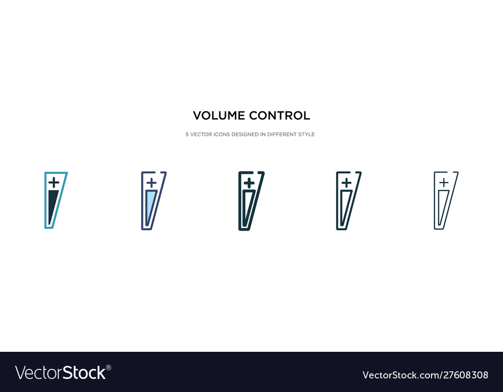 Volume control icon in different style two