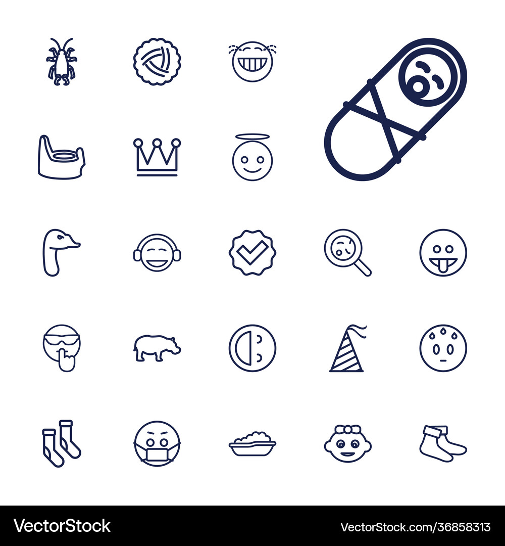 Cute icons Royalty Free Vector Image - VectorStock