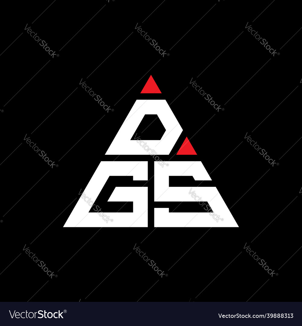 Dgs triangle letter logo design