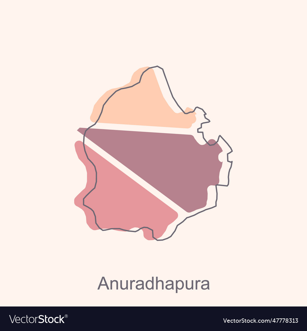 File map of anuradhapura geometric map Royalty Free Vector