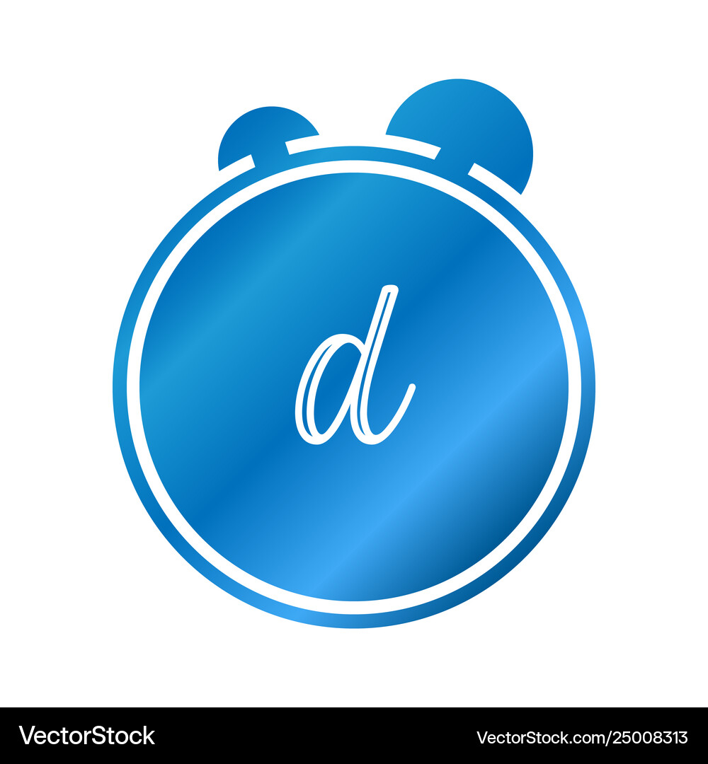 Initial letter d logo template design Royalty Free Vector