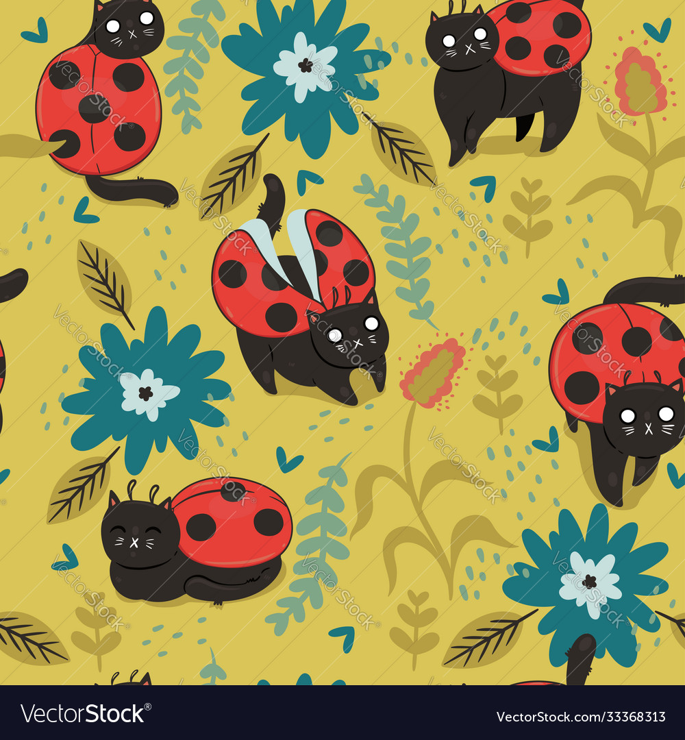 Ladybird and Cat Pattern