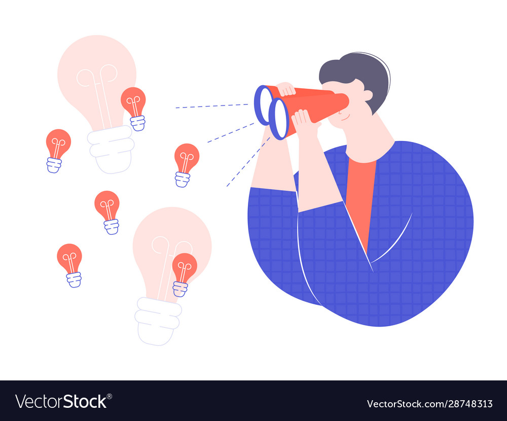 Man Using Binoculars for Observation