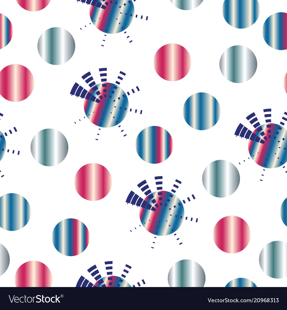 Seamless pattern with abstract colorful circles