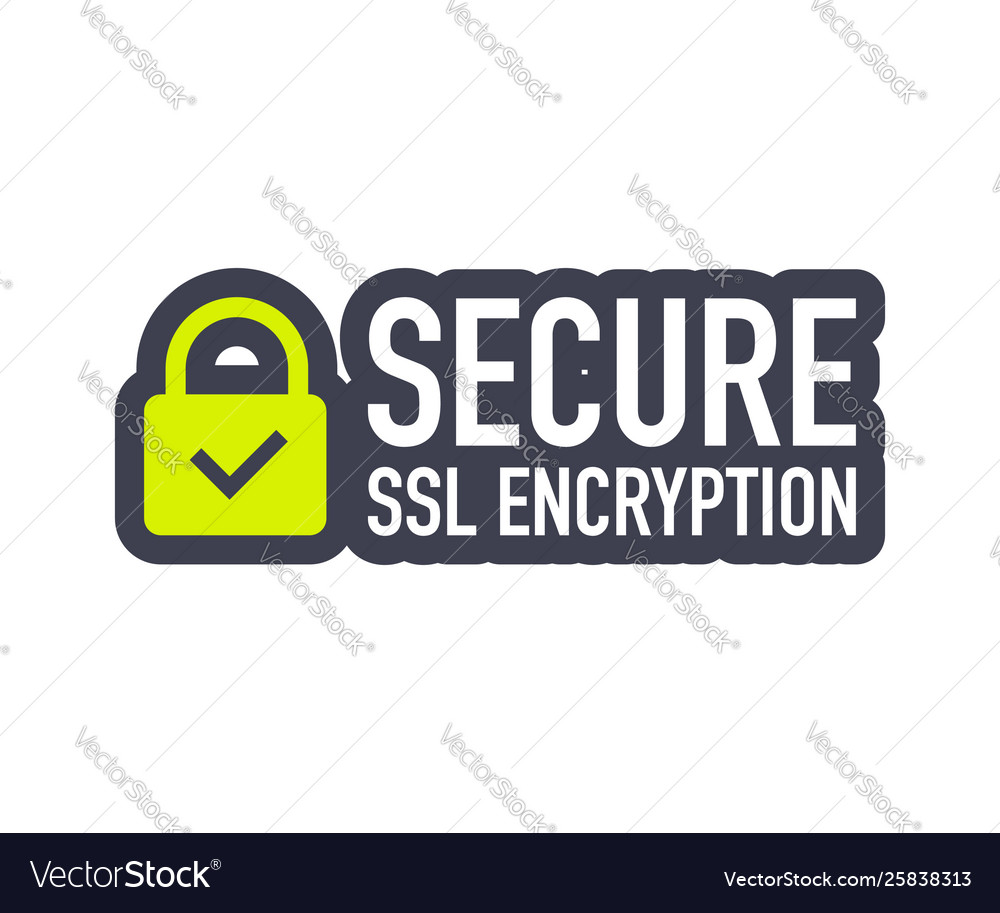 Secure connection icon isolated on white vector image Secure connection icon isolated on white
