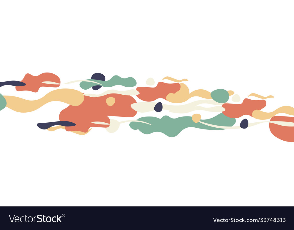 Trendy liquid style shapes abstract design