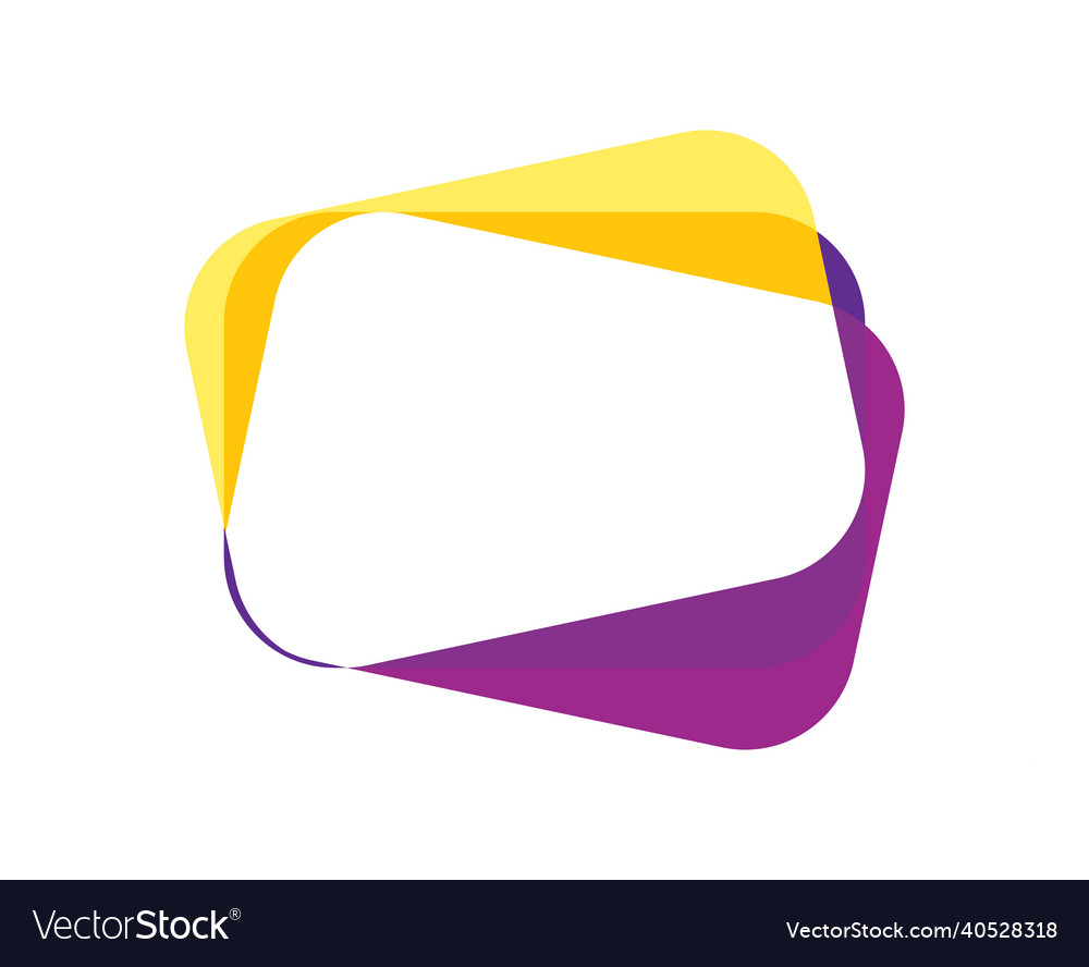 Abstract overlapping colored card vector image Abstract overlapping colored card