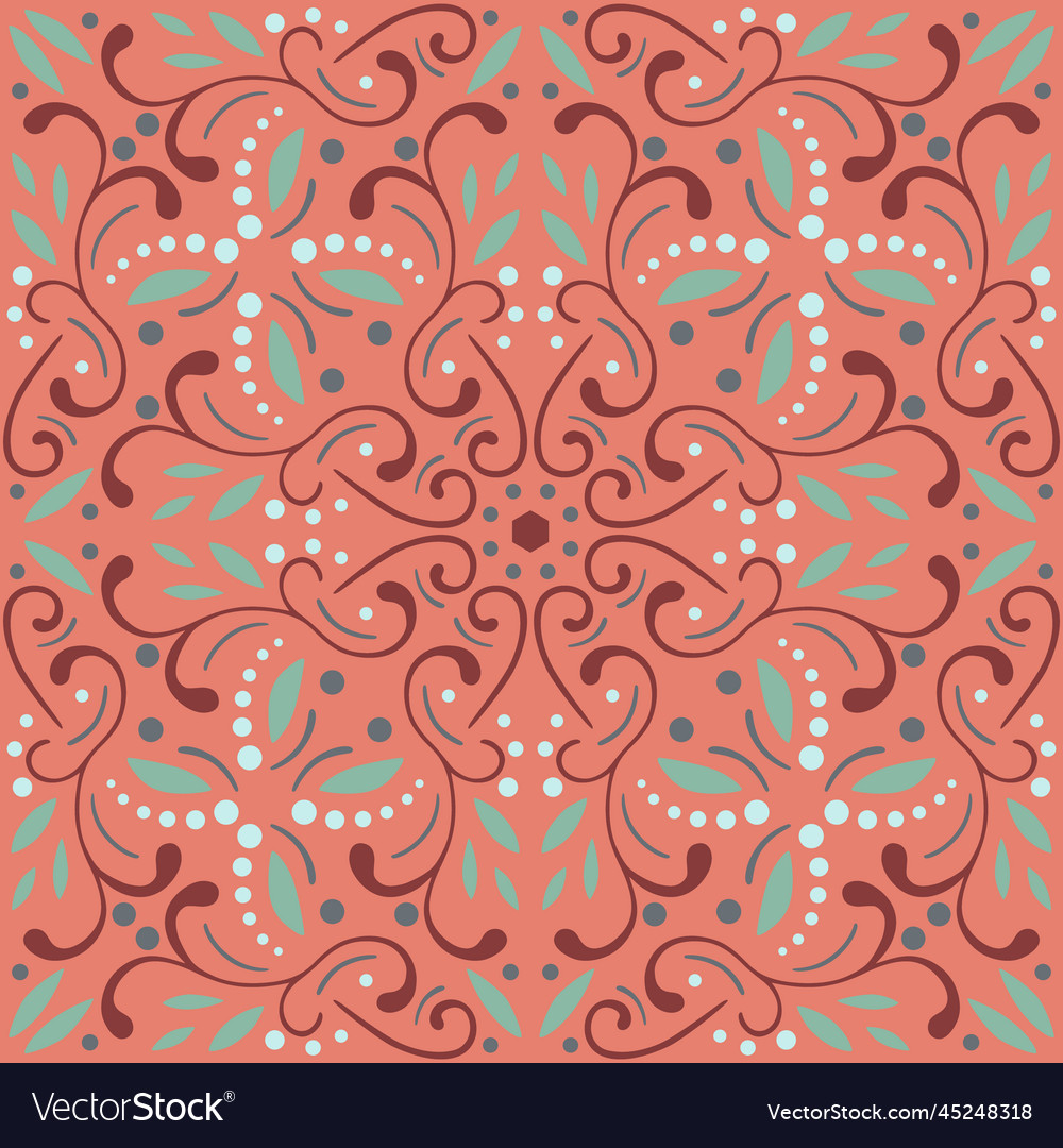 Abstract seamless pattern with openwork ornament vector image Abstract seamless pattern with openwork ornament