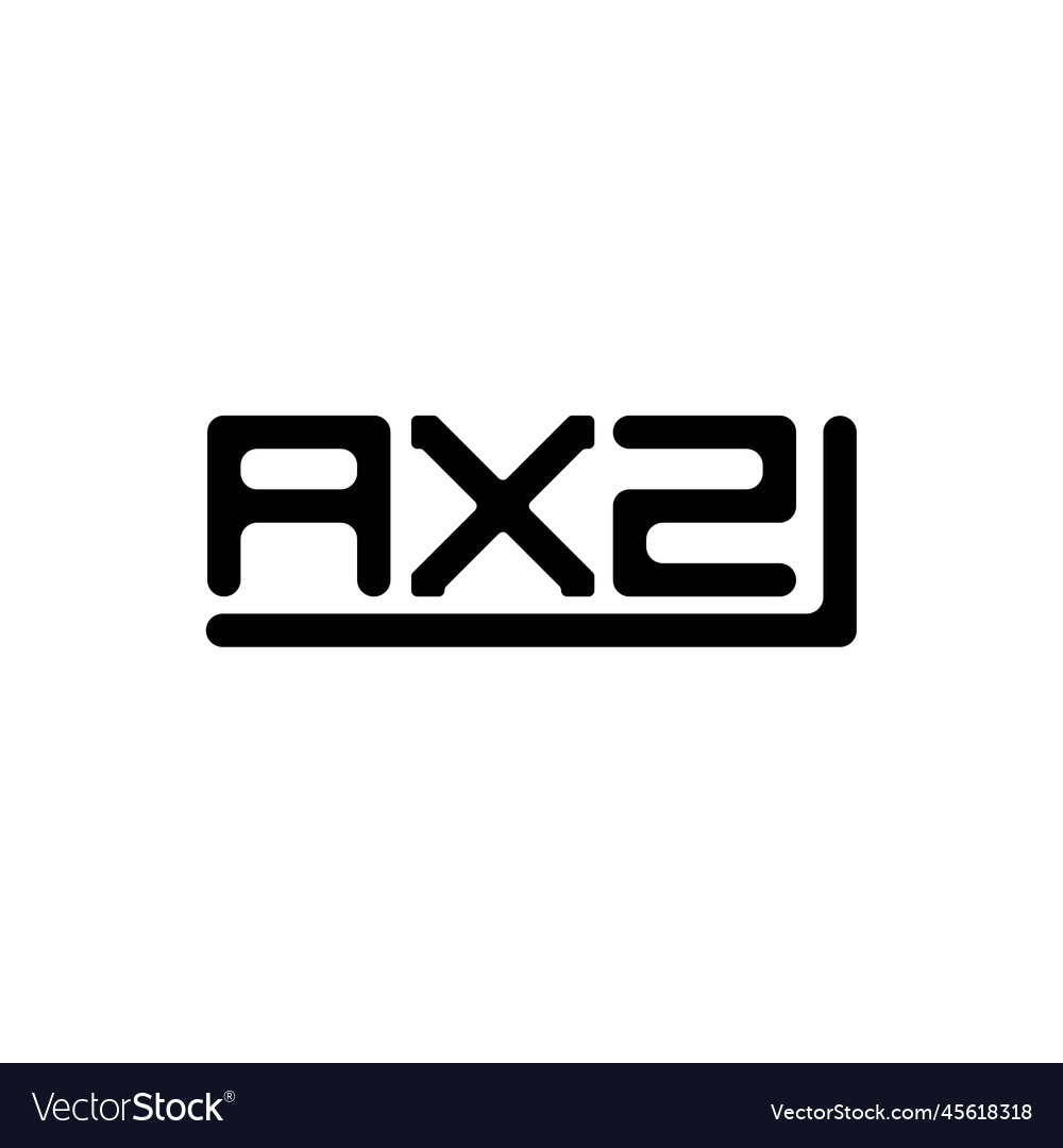 Axz letter logo creative design with graphic Vector Image