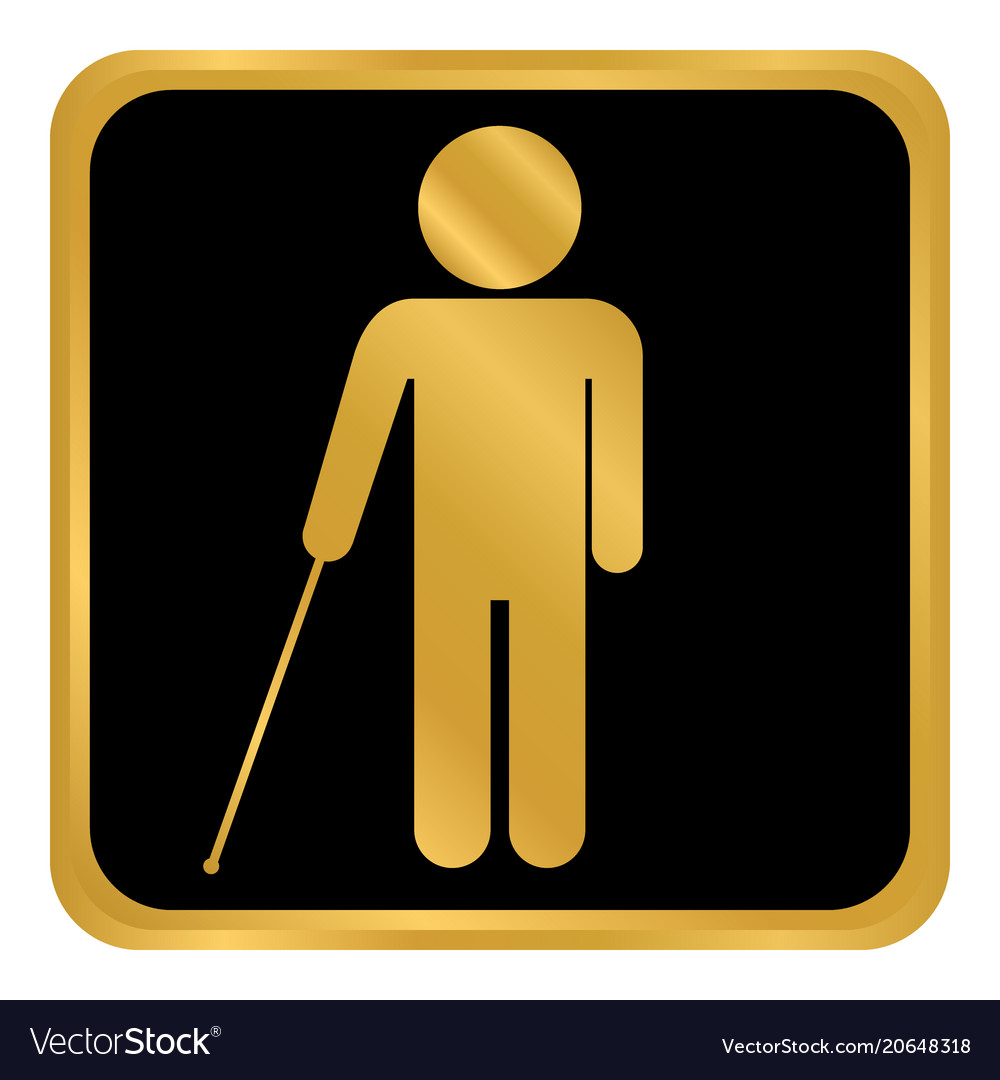 Blind disabled button