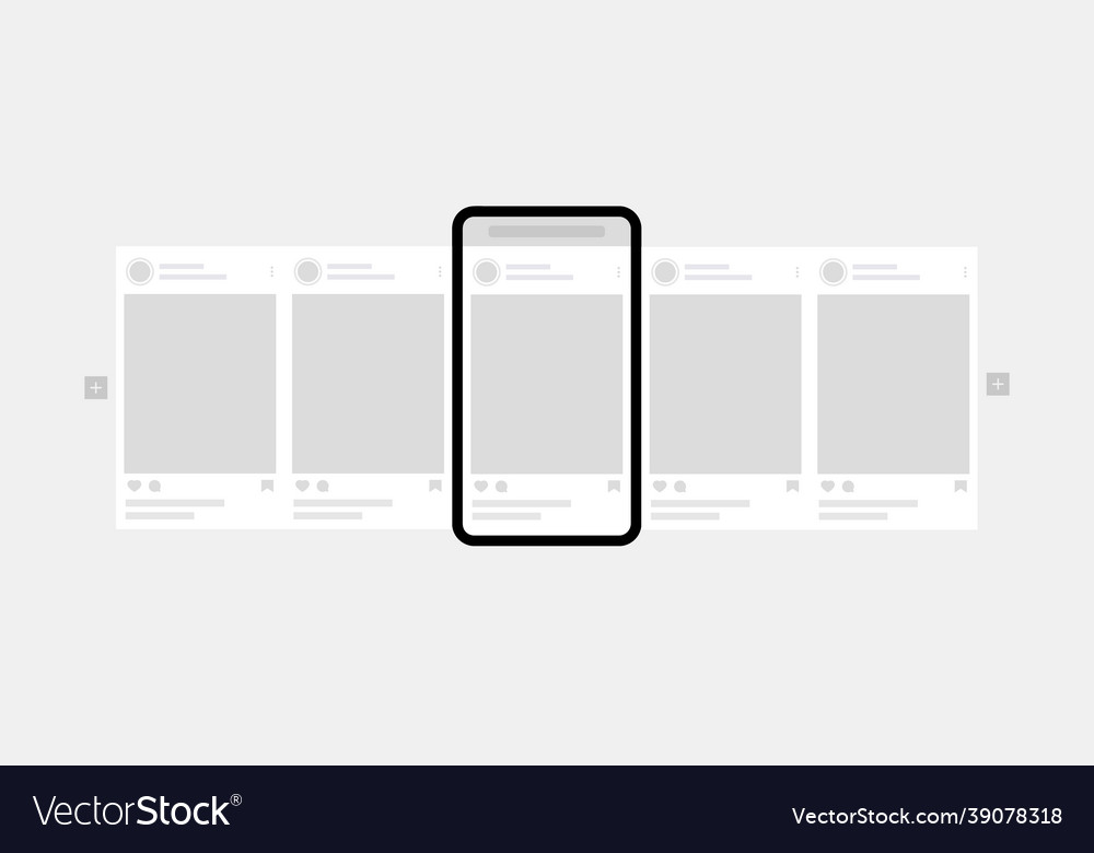 Carousel interface posts for social network design