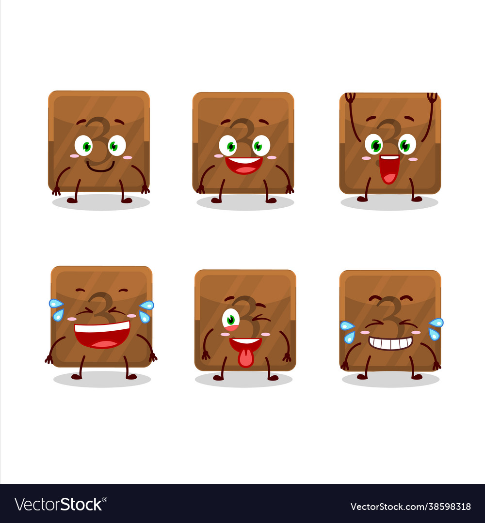 Cartoon character third first button