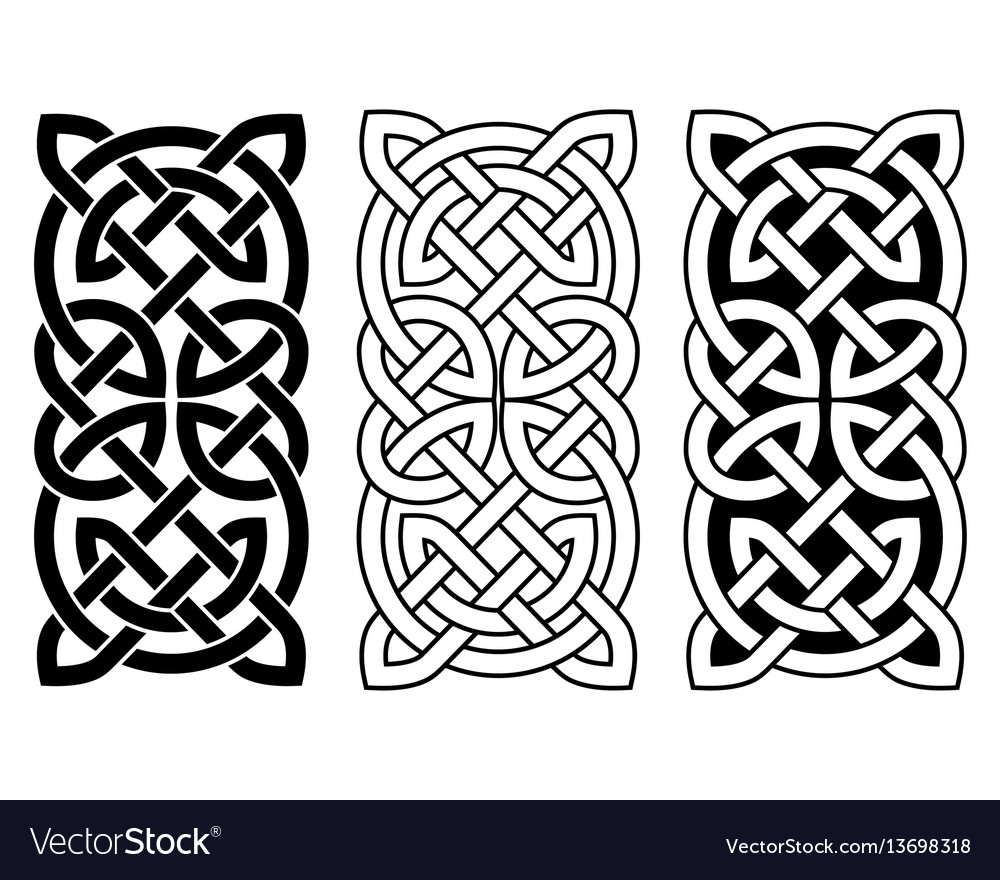 Celtic national ornaments Royalty Free Vector Image