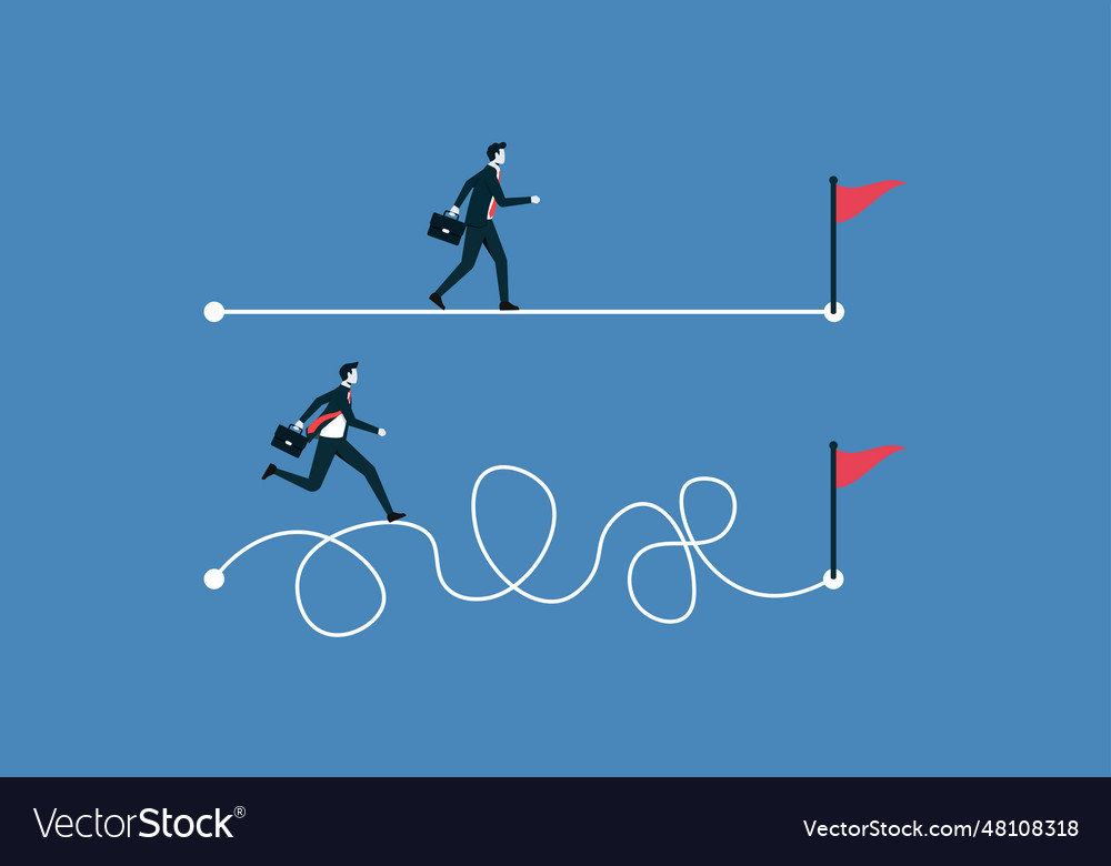 Easy or shortcut way to win business success Vector Image(02)