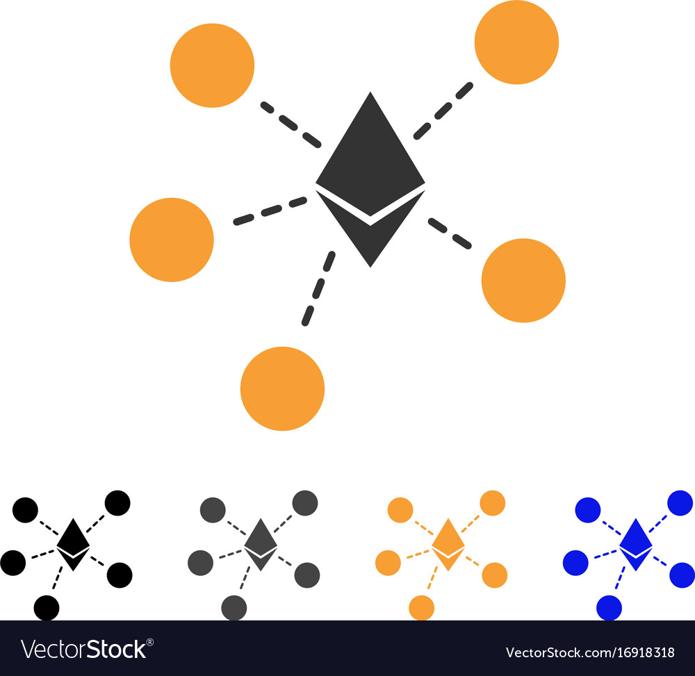 Ethereum net structure icon