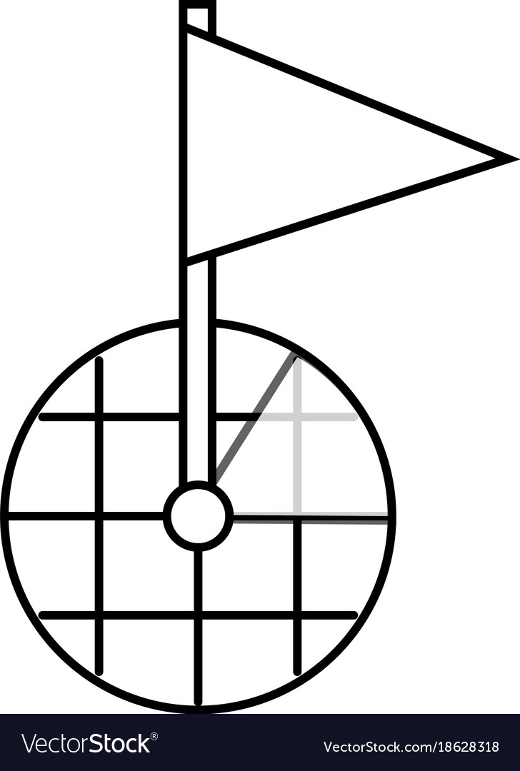 Gps navigation screen pointer map flag marker