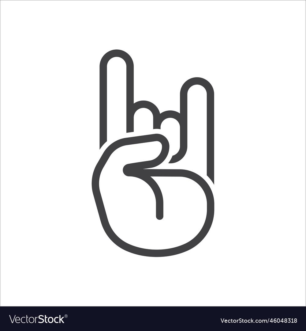 Hand gesture icon Royalty Free Vector Image - VectorStock