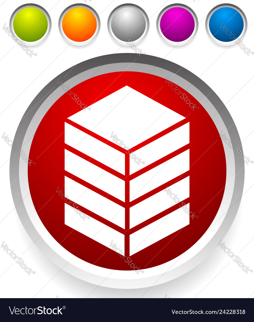 Icon with tower rack storage container datacenter Vector Image Icon with tower rack storage container datacenter