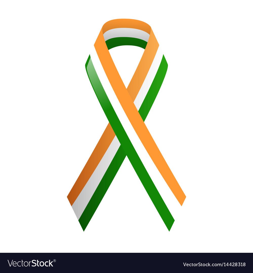 India National Flag Ribbon