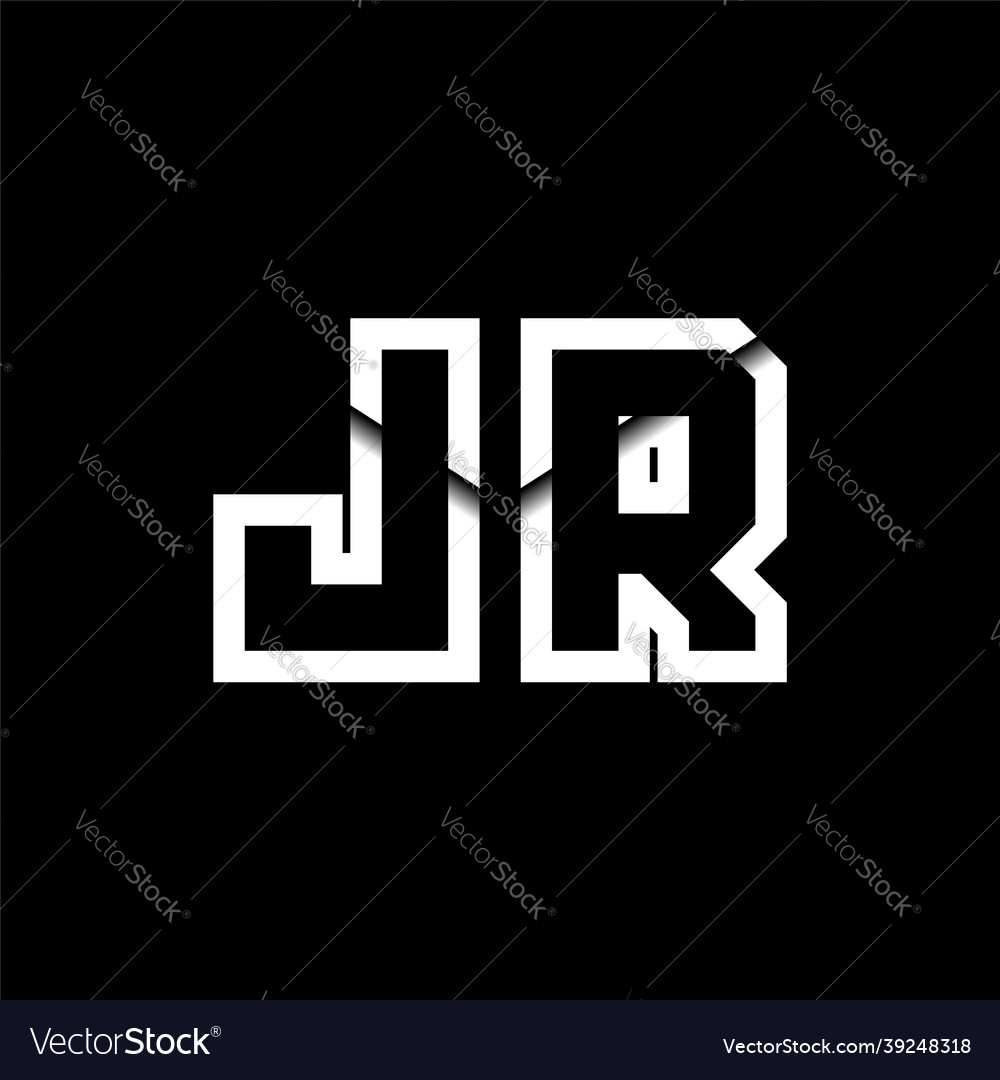 Jr monogram envelope shape style