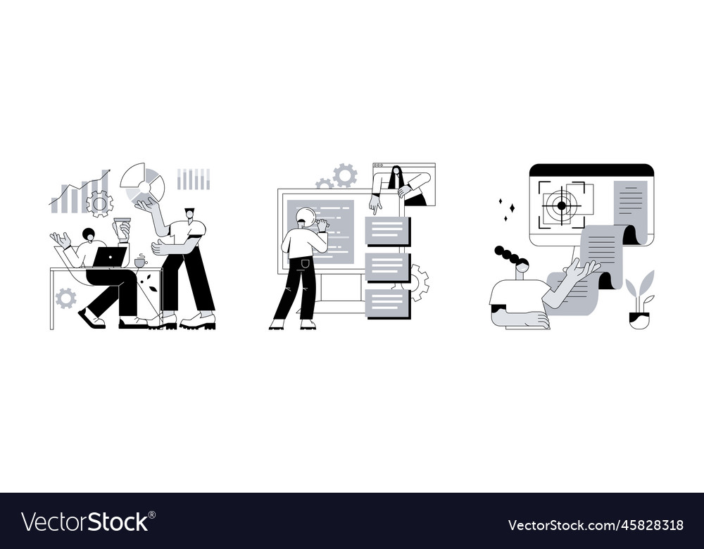 Project development specifications abstract Vector Image Project development specifications abstract