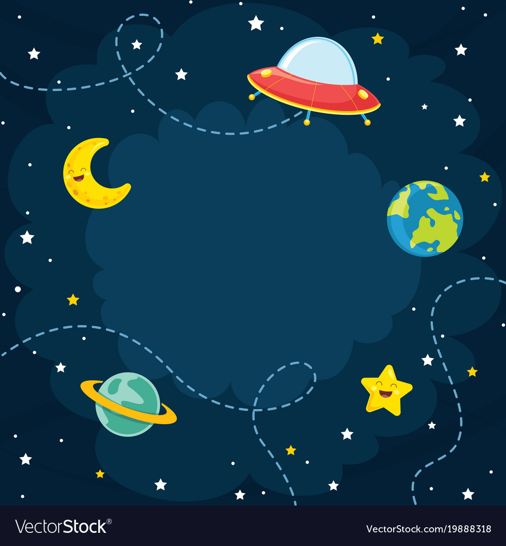 Space Planets and Moon
