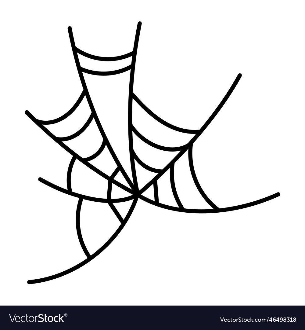 Spider web design Royalty Free Vector Image - VectorStock