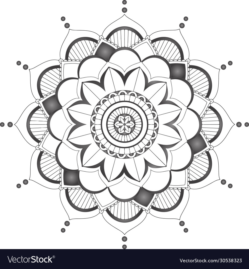 Background template with mandala pattern design Vector Image Background template with mandala pattern design