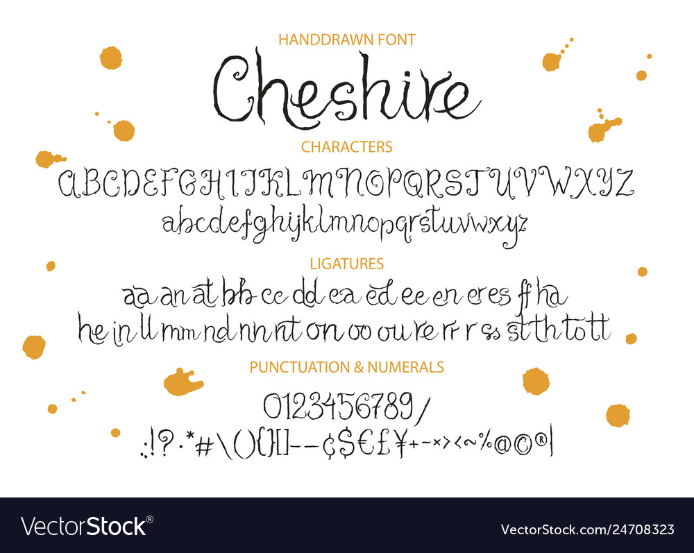 Calligraphic Alphabet Script