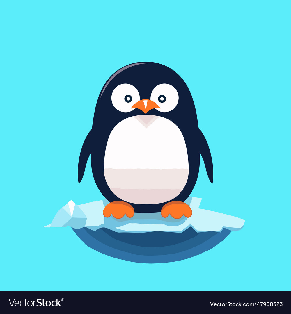 Cartoon penguin icon