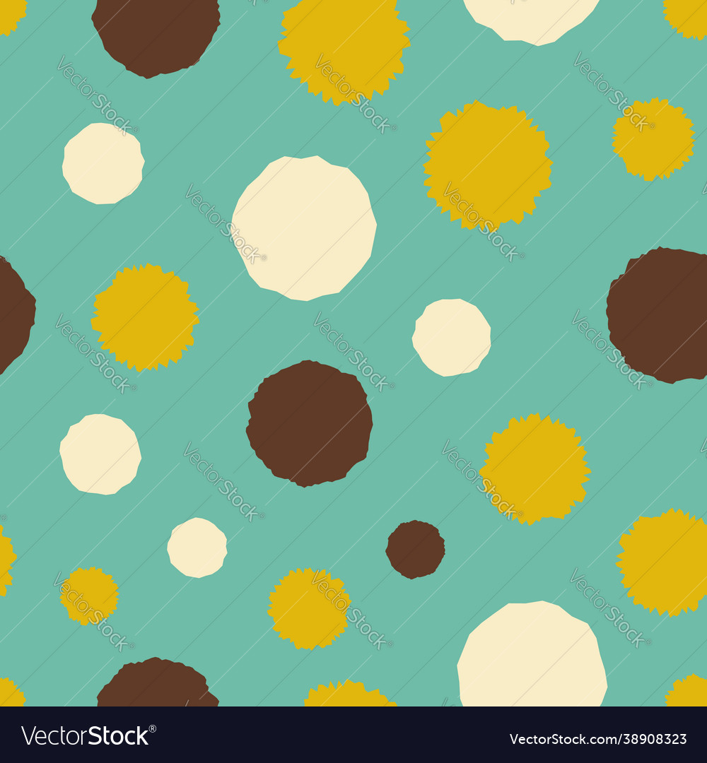 Colorful dots seamless repeat pattern print Vector Image Colorful dots seamless repeat pattern print