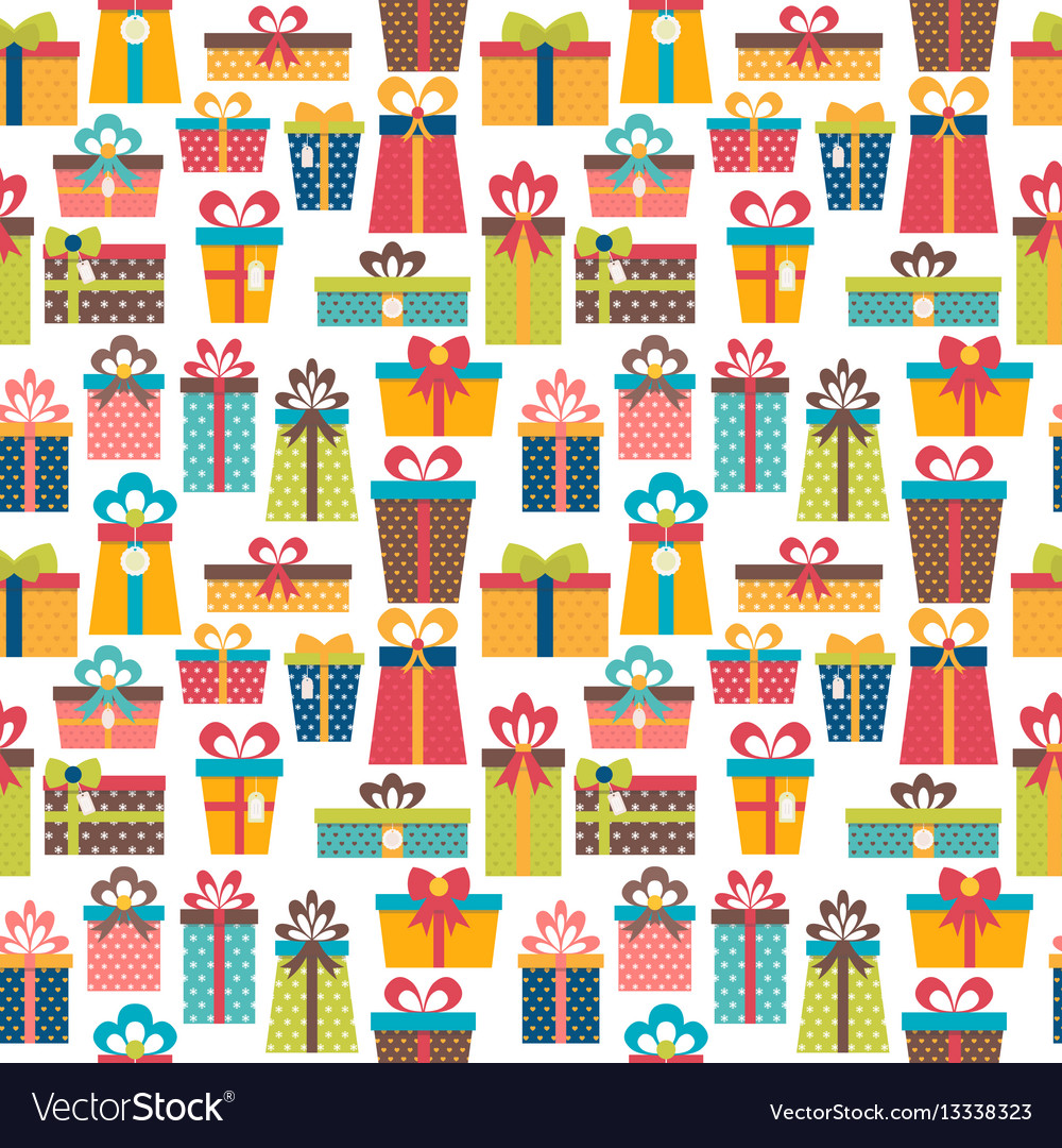 Colorful Gift Boxes Pattern