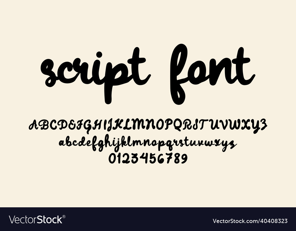 Cute Script Alphabet Background