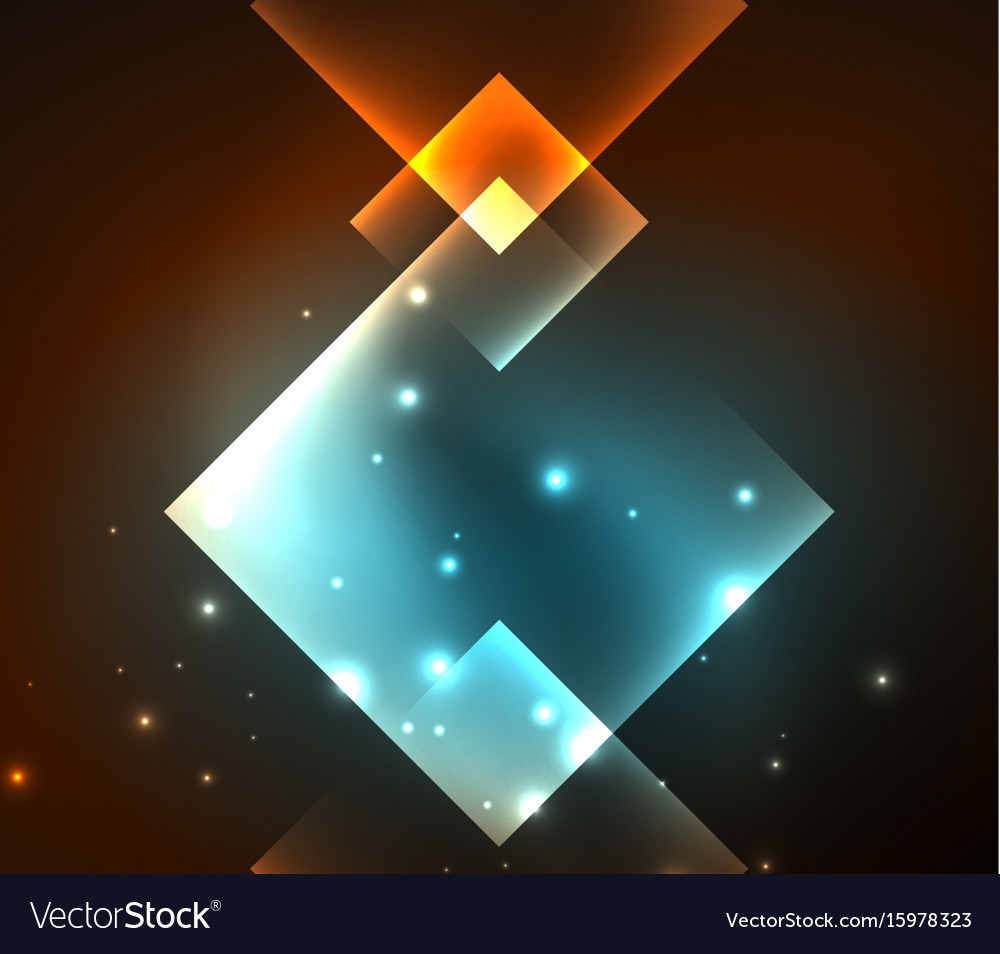 Dark background design with squares and shiny