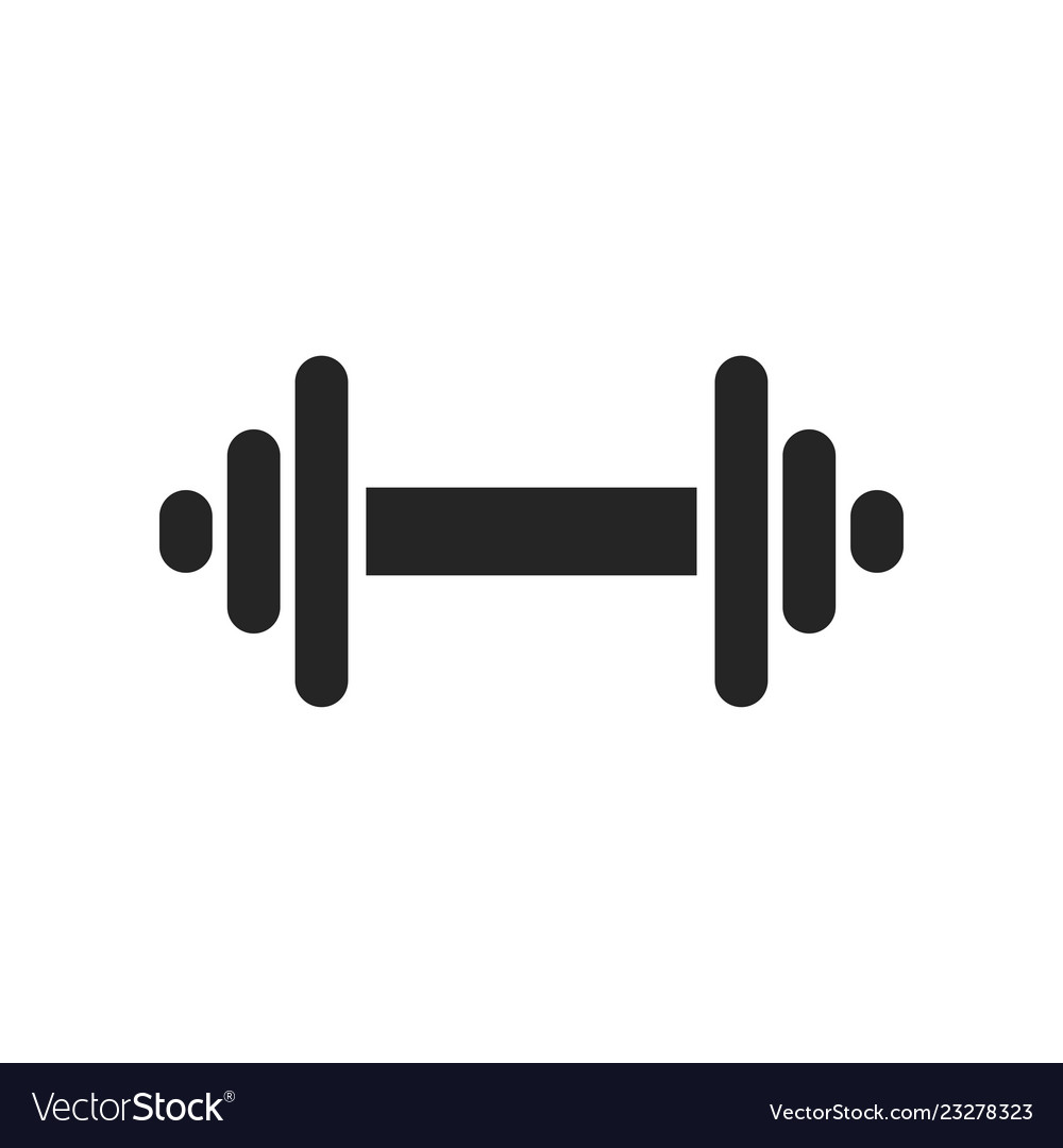 Dumbbell gym graphic icon design template