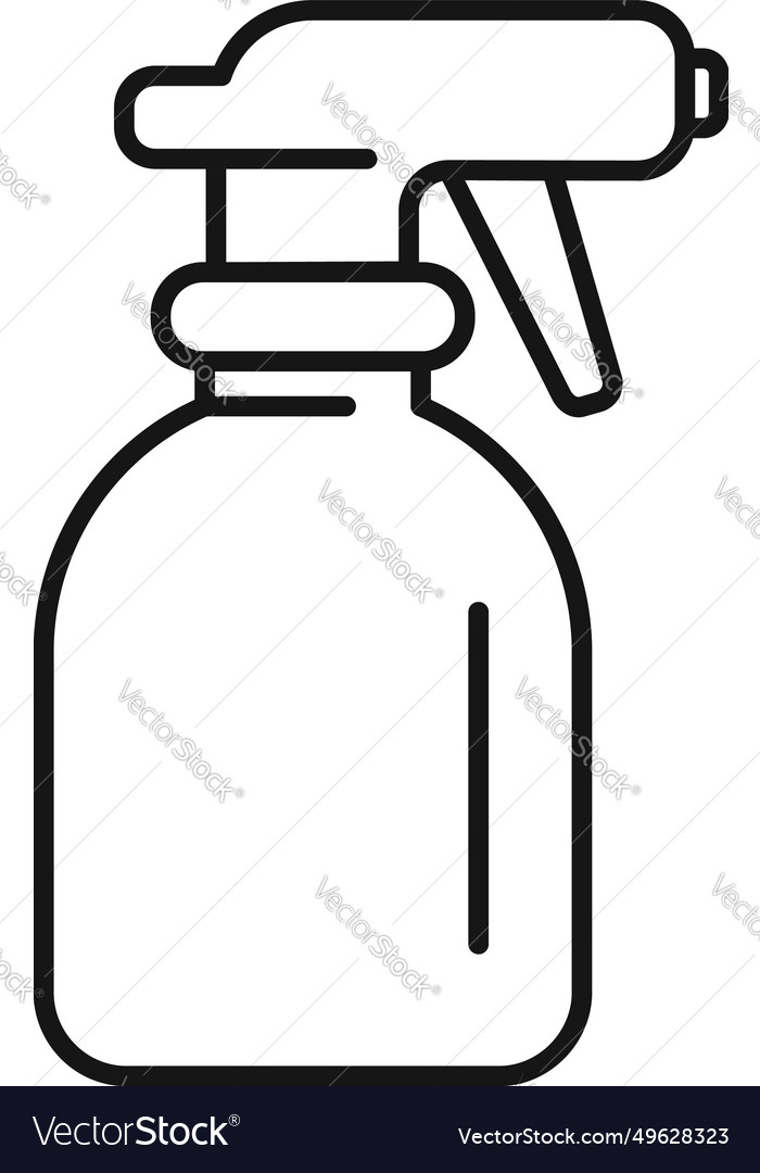 Palm cleanse sprayer icon outline atomizer Vector Image