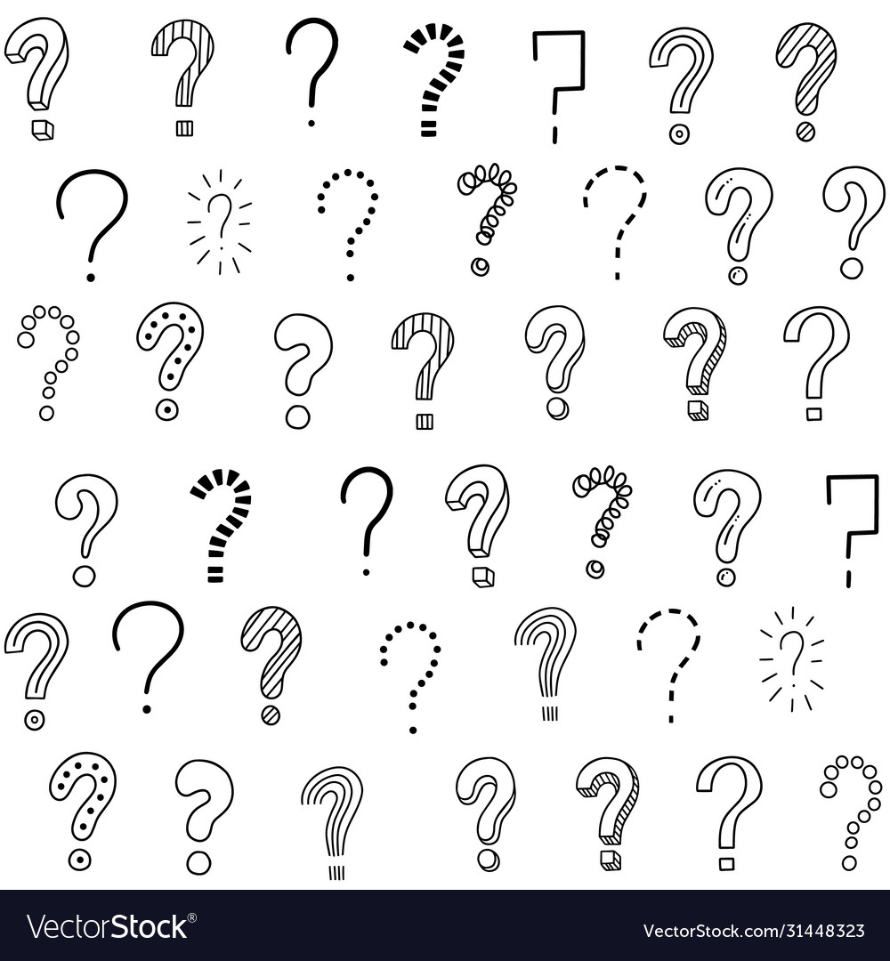 Seamless pattern with question marks vector image Seamless pattern with question marks