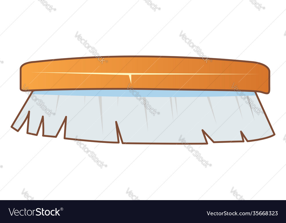 Shoe brush on white background