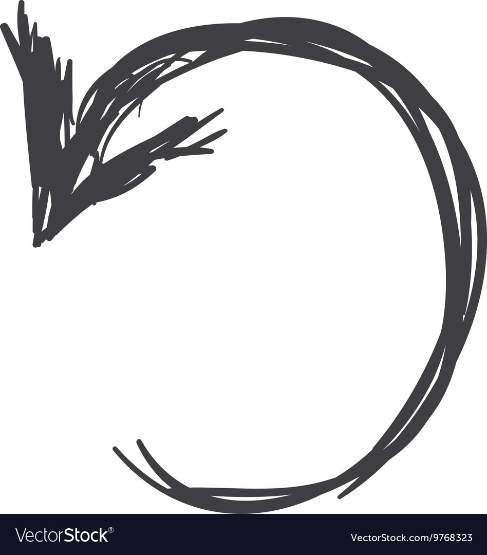 Sketch and circle arrow icon direction design