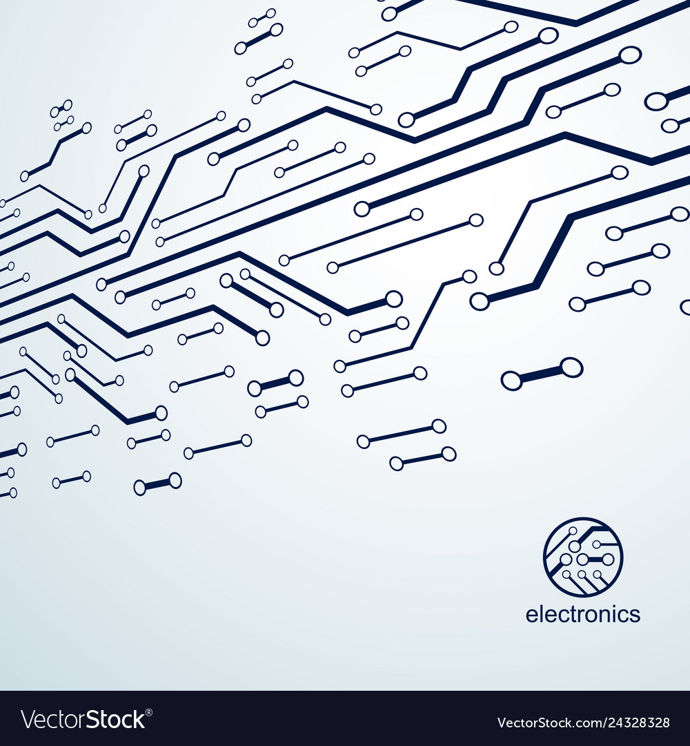 Abstract computer circuit board technology