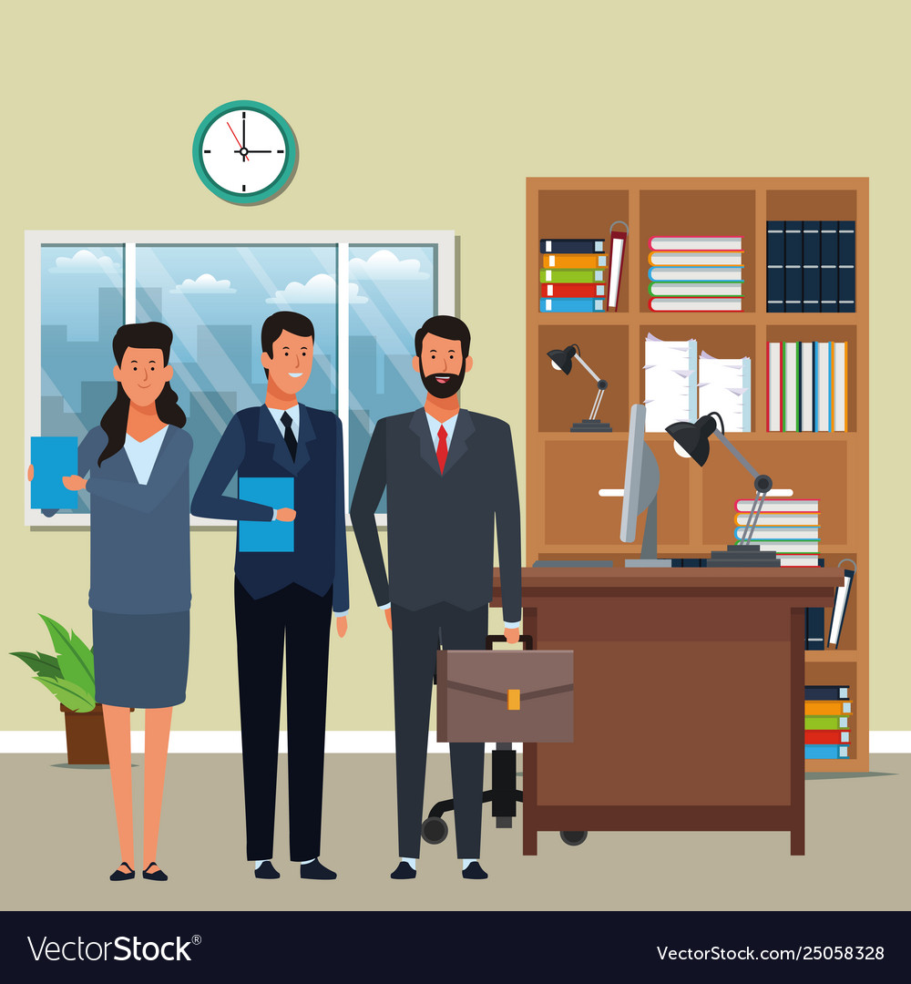 Business people avatar cartoon characters Vector Image