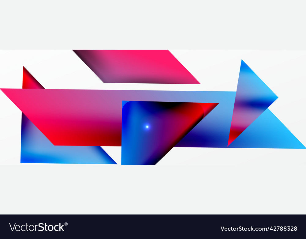 Dynamic 3d geometric abstract background