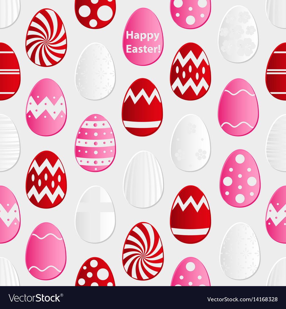 Easter eggs design from color paper pattern