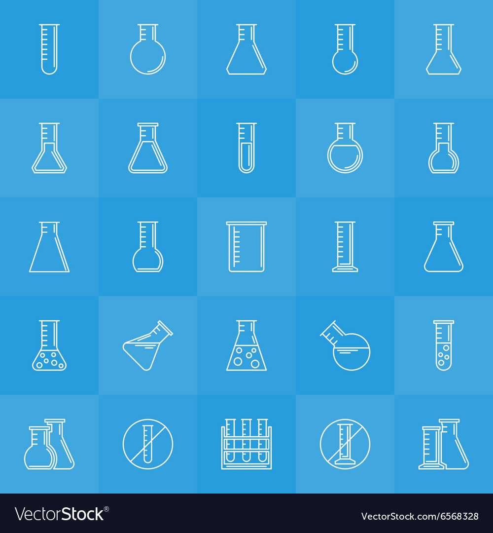 Experiment Glass Flask Icons Royalty Free Vector Image Experiment Glass Flask Icons Royalty Free Vector Image