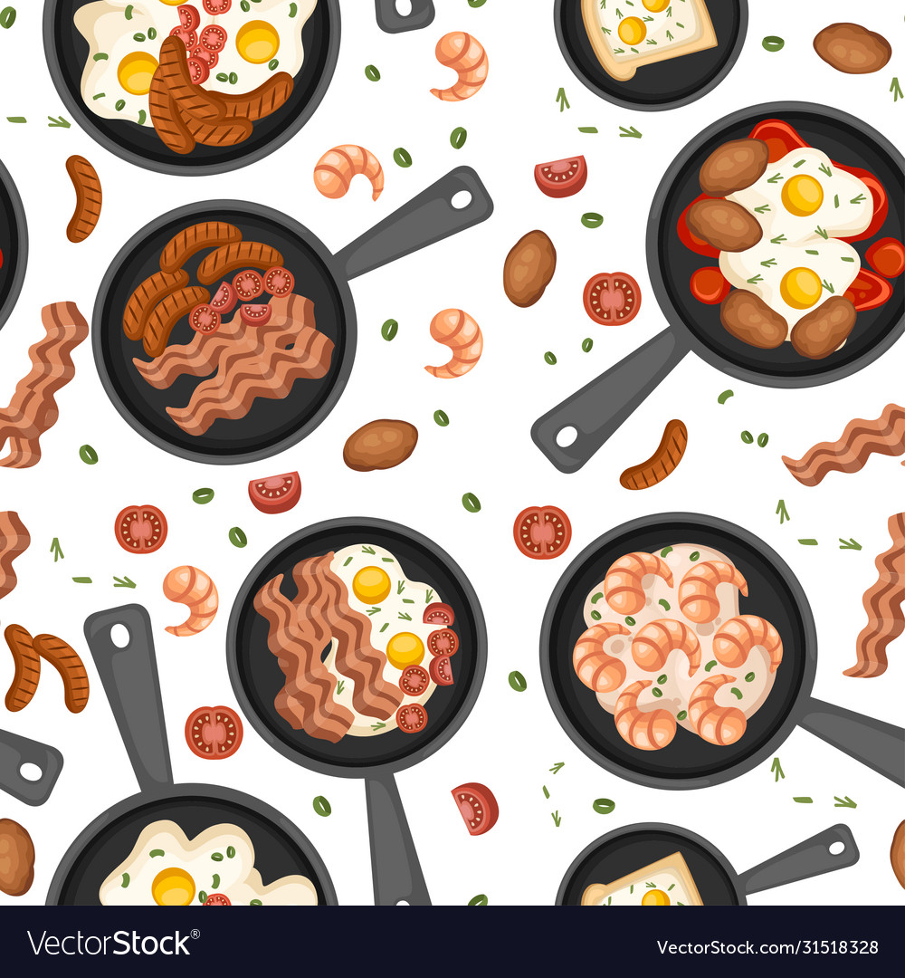 Nahtlose Musterfutter in einem Geschicket gebraten vector image Nahtlose Musterfutter in einem Geschicket gebraten