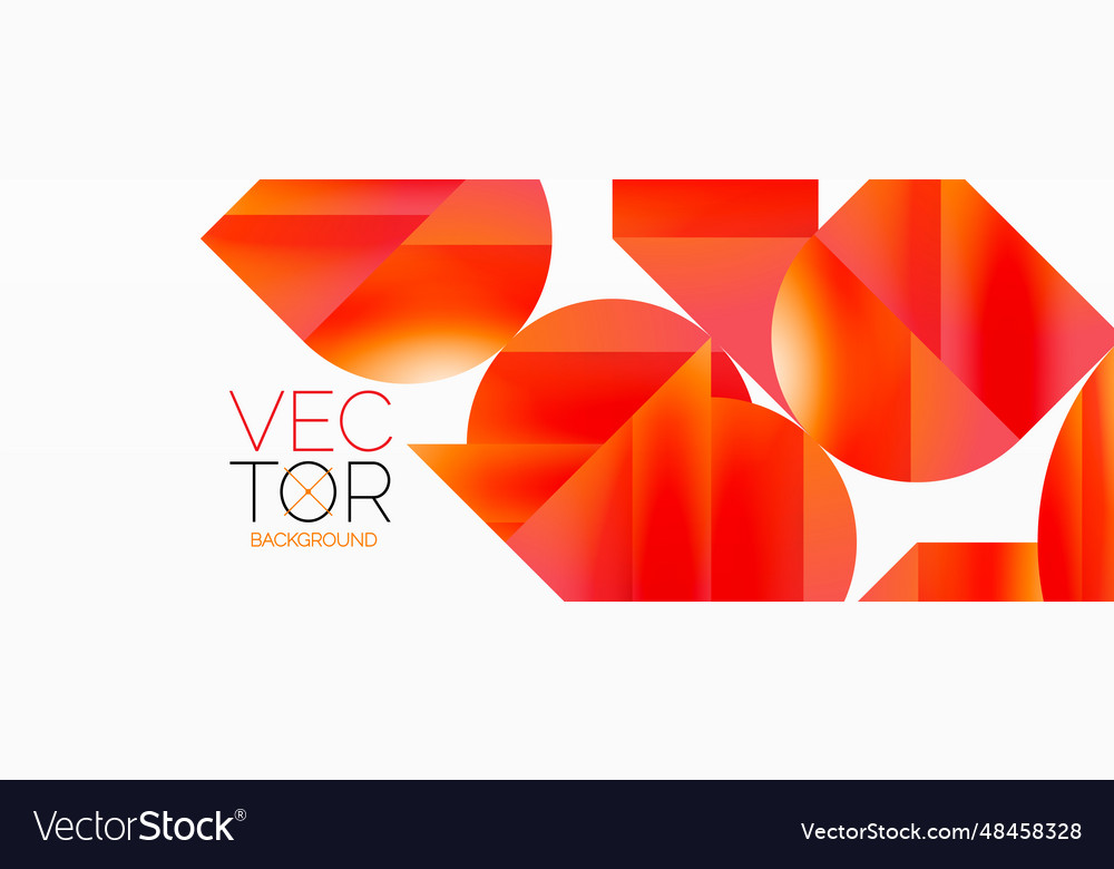 Serene gradient template circles and triangles
