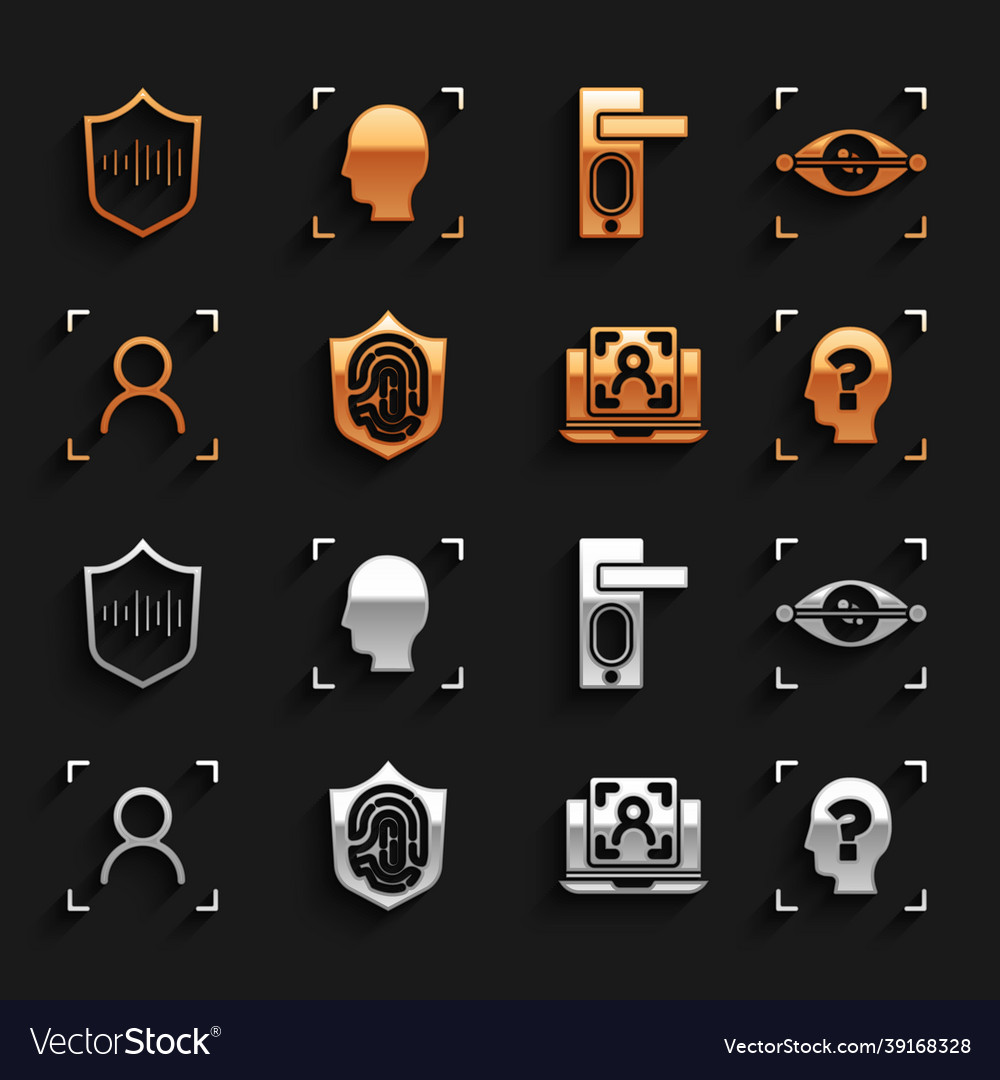 Set fingerprint in shield eye scan face