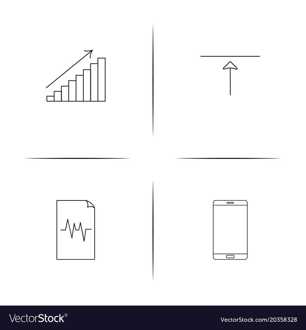 Web und Text einfache lineare Icon setsimple Umriss